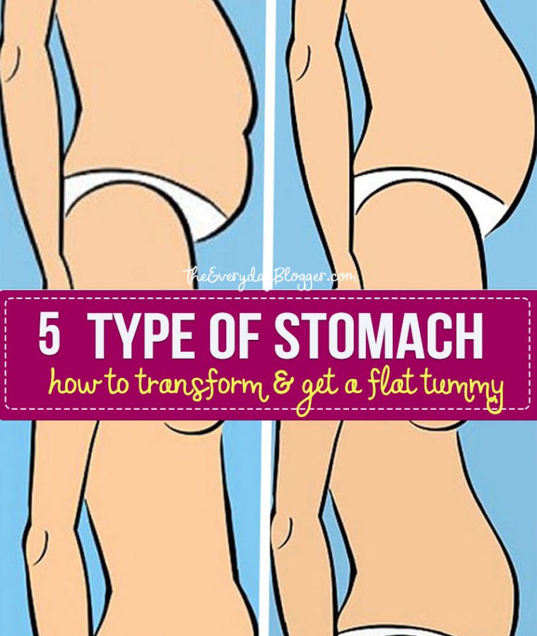 Five Types Of Stomach and How To Lose Them - Our belly doesn't seem to reduce in size despite our best efforts.  Learn how to keep them in check.